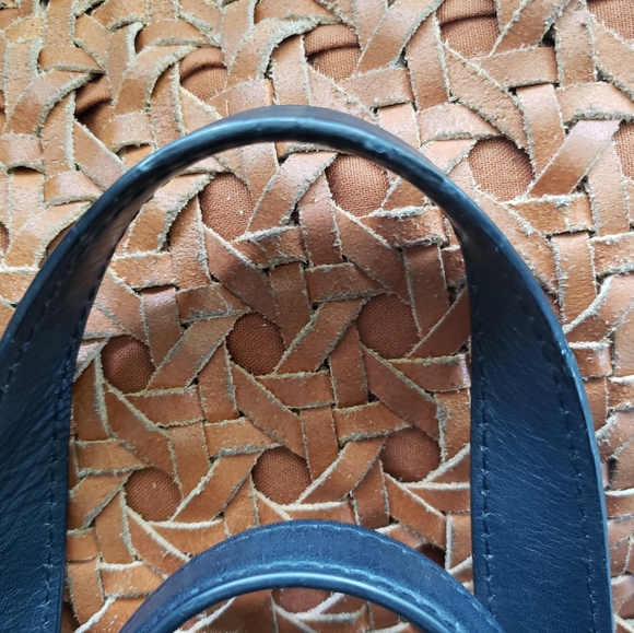 ❗ SOLD ❗ Stunning Goyard Voltaire Black & Brown Chevron Tote Bag - Picture 10 of 16